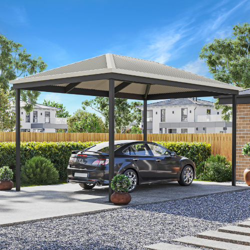 Select theroof style of your carport kit and customise to your preference